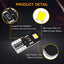 10Pcs W5W T10 LED Canbus Light Bulbs for Audi BMW VW Mercedes Car Interior Dome Light Trunk Lamp Parking Lights Error Free 12V - Korvel