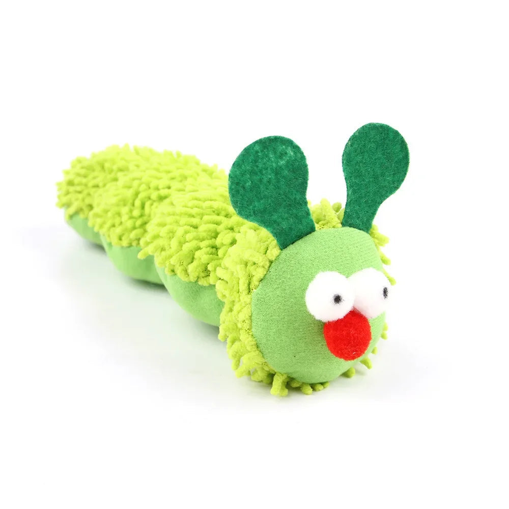 Juguete de Masticar Catnip en Forma de Oruga para Juego Interactivo