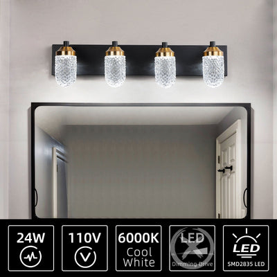 Vanity  Lights With 4 LED Bulbs For Bathroom  Lighting - Korvel