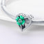 Niche jewelry handmade copper plated silver heart clover DIY jewelry accessories - Korvel
