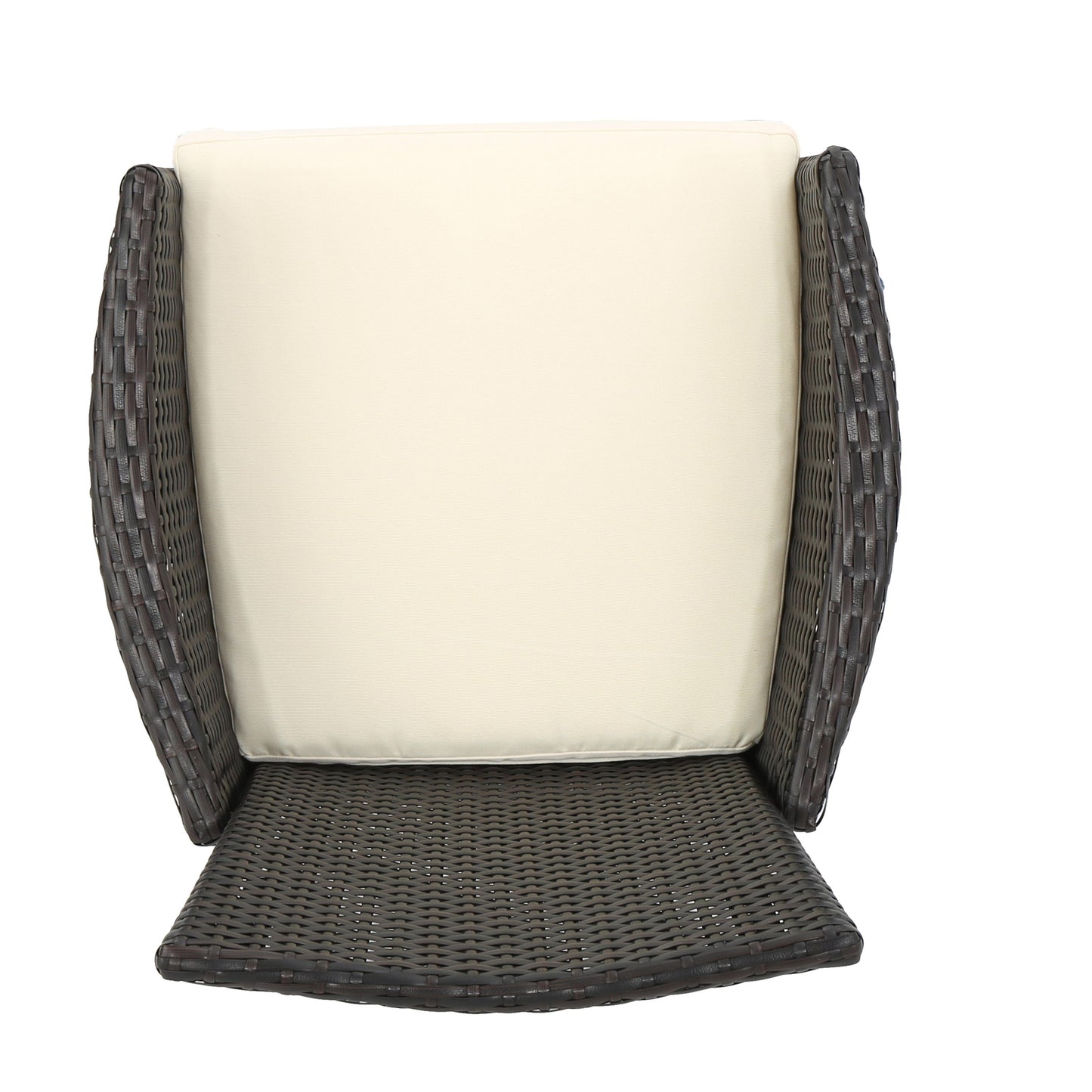 Clementine Outdoor Multibrown PE Wicker Dining Chairs (Set of 2) - Korvel