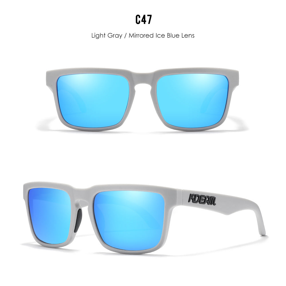 Classic polarized sunglasses for men and women ultra light driving glasses colorful real film sunglasses - Korvel