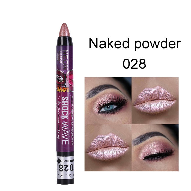 KISS SUSY 36 color eye shadow pencil stick lip pencil 2 in 1 is not easy to smudge - Korvel