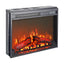 23 inch electric fireplace insert ultra thin heater with log set & realistic flame remote control - Korvel