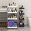 Kitchen multi layer vegetable basket rack floor-standing removable vegetable storage household multi functional trolley - Korvel