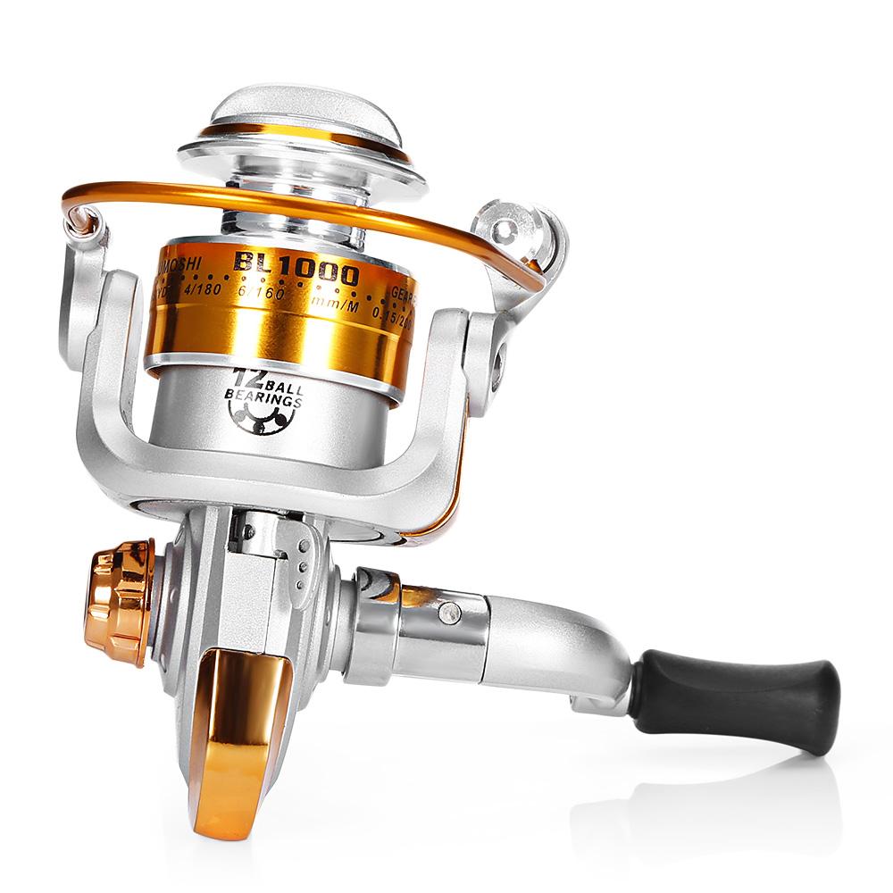 YUMOSHI 12BB 5.5:1 Carrete de Pesca de Metal Ligero