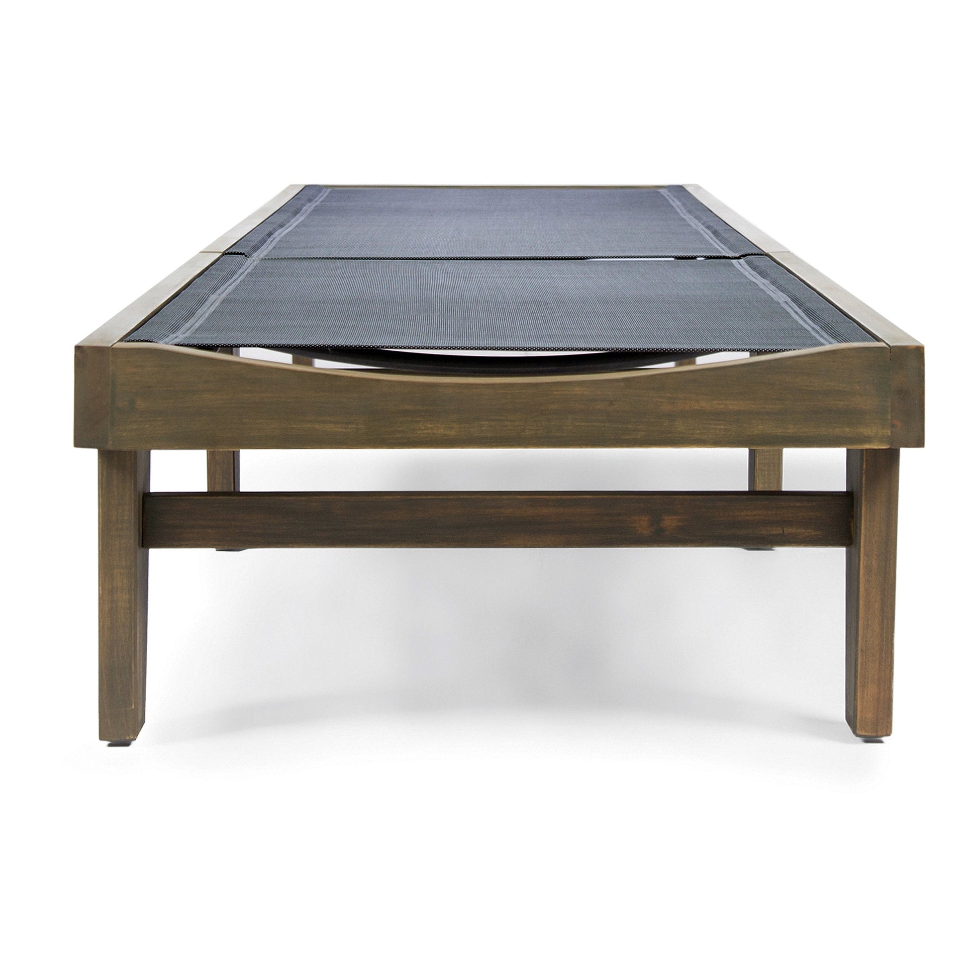 SUMMERLAND CHAISE LOUNGE - DARK GREY MESH - Korvel