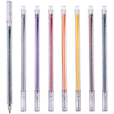 Drawing Doodling Scrapbook Journaling fluorescent Sparkle Gel Pen Neon Glitter Pens Fine Tip Art Markers Glittering Pen Set - Korvel
