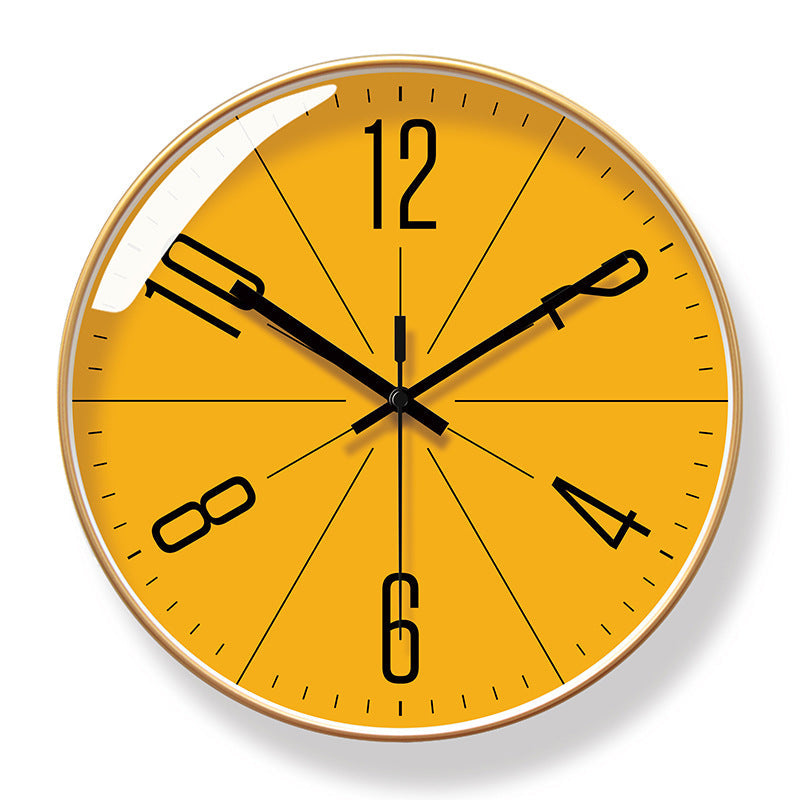 Brand - new 10/12 - inch modern wall clock. Its silent quartz makes it perfect for living rooms. - Korvel