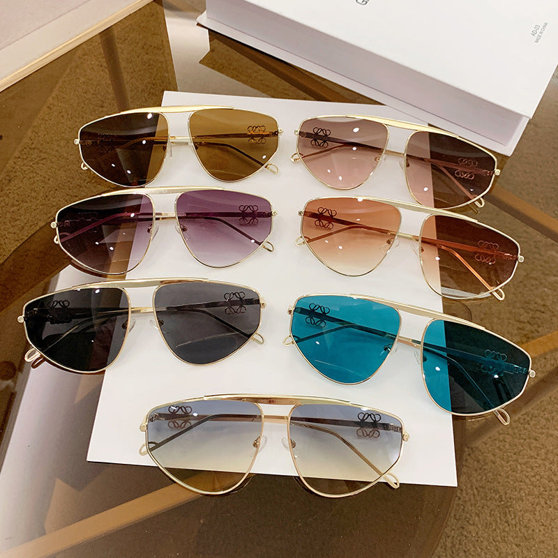 Irregular Frameless Sunglasses - UV400 Protection
