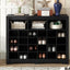 ONTREND Sleek Design 24 Shoe Cabinet - Modern Black Organizer