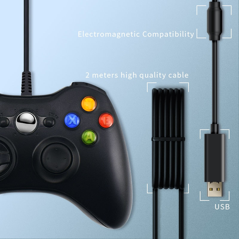 DATA FROG USB Wired Gamepad for Xbox 360 and Windows