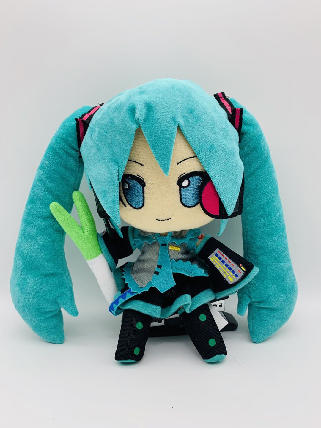 30cm Large Standing Green Holding Onion Sound Miku Plush Doll Toy Doll - Korvel