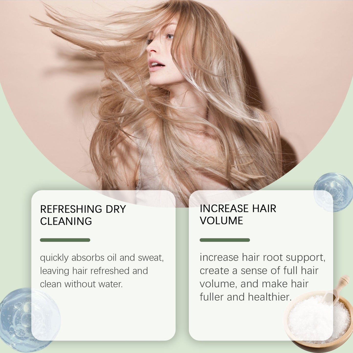 Spray Limpiador Seco Refrescante para el Cabello