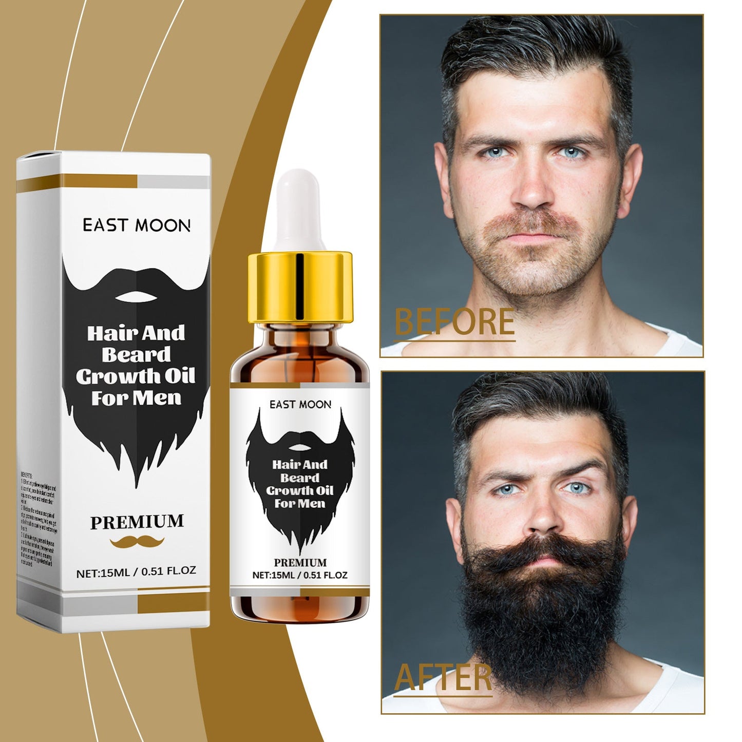 Aceite Esencial Reparador Voluminizador para Cabello y Barba Premium