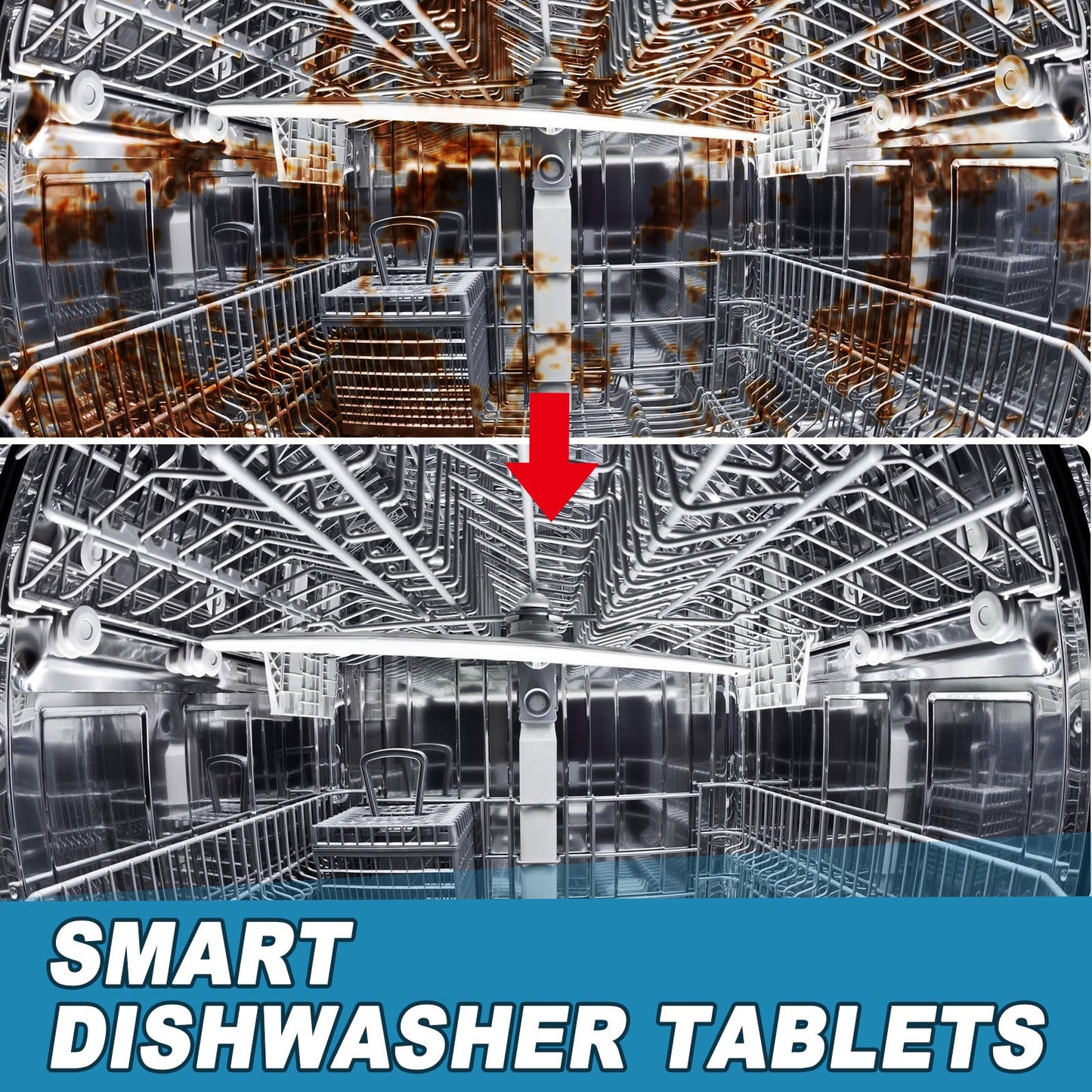 Dishwasher Dirt Remover Sheet, Clean Heavy Oil And Water Stains Odor Kitchen And Bath Home Dishwasher Cleaning Sheet - Korvel