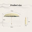 16-rib color rubber & gold aluminum alloy frame: new Chinese retro folding umbrella with sun protection and UV resistance. - Korvel
