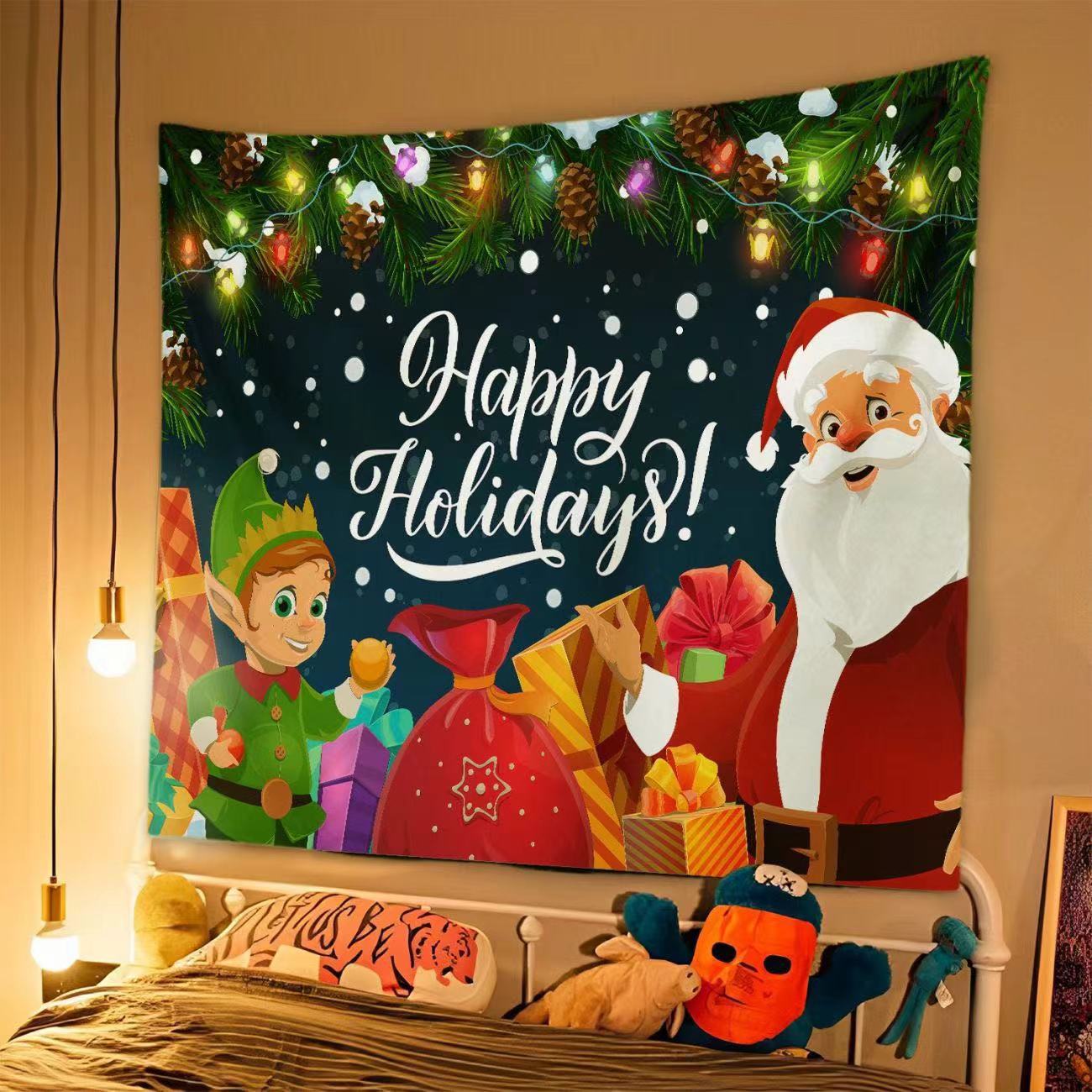 Tapisserie de Noël Élégante pour Décor Festif