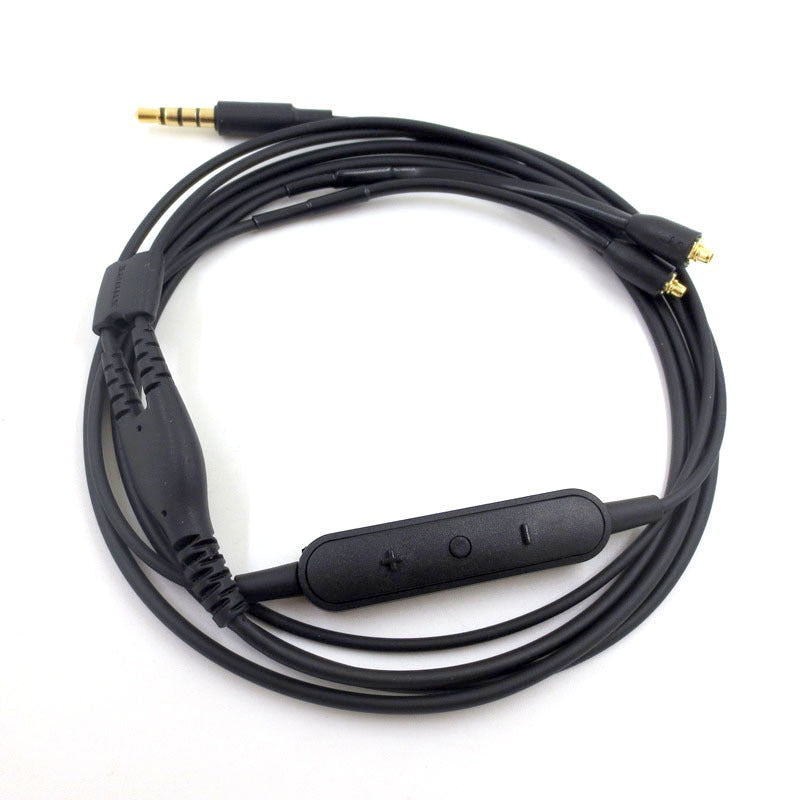 Audio cable suitable for Shure SE215+wired version MMCX interface headphone cable with wired control - Korvel