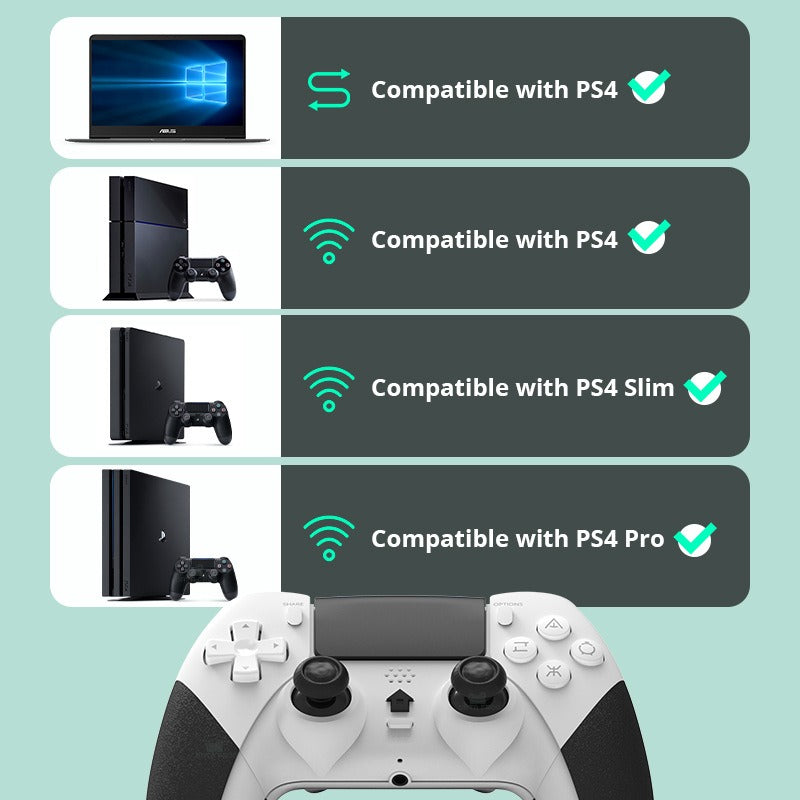 Suitable for PS4/Slim/Pro wireless Bluetooth game controller with body sensing six axis vibration T29 controller - Korvel