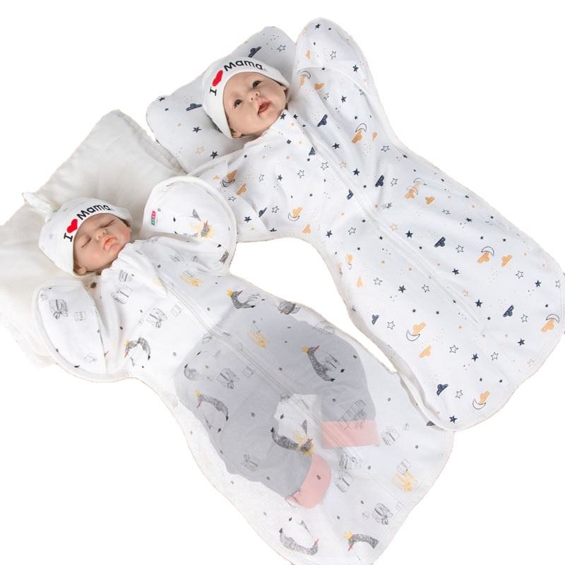 Premium Baby Cotton Anti Kick Printed Sleeping Bag