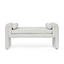 Bedroom storage stool, linen storage stool, large storage space, 50.39 inches white - Korvel