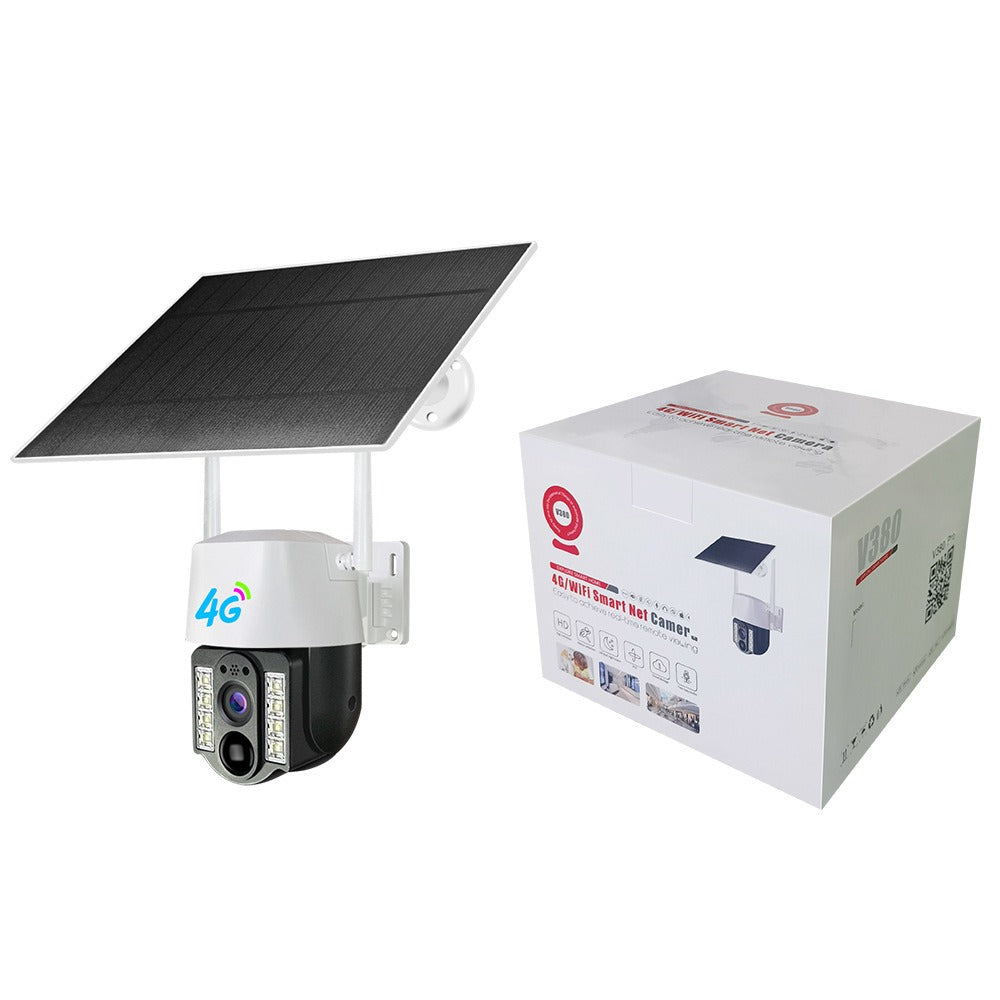 V380 New Arrival 3MP Wireless WiFi Security CCTV Camera Night Vision Sim Card Solar 4G  Outdoor - Korvel