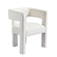 Beige Contemporary Fabric Upholstered Accent Chair