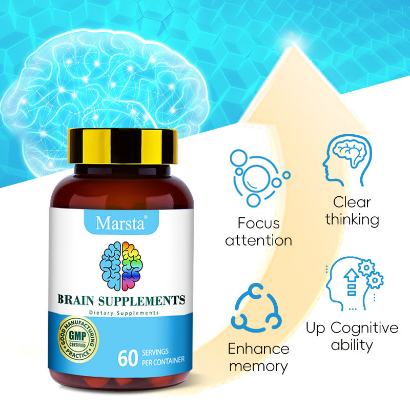 Brain Health Vitamin Capsules Brain Supplements Capsules - Korvel