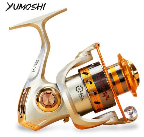 Yumoshi EF1000-7000 12BB 5.2:1 Metal Spinning Fishing Reels Fly Wheel For Fresh/ Salt Water - Korvel
