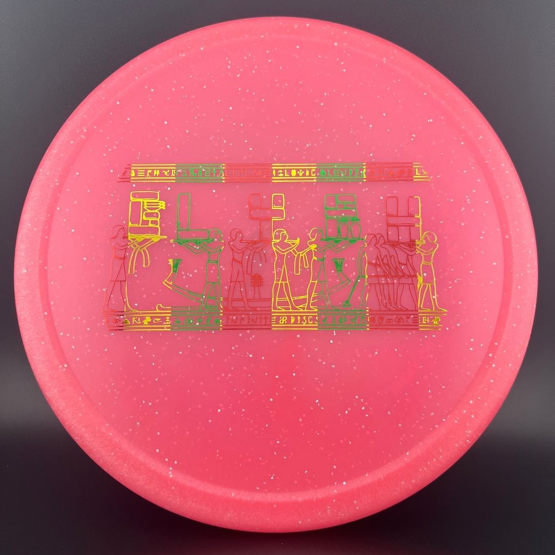 Metal Flake Glow C-Blend Glyph Disc Golf Putter