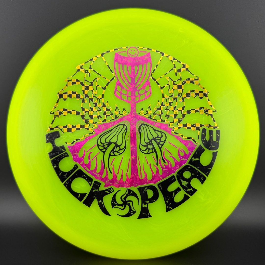Soft Neo Spore - Huk Lab Peace Triple Foil Stamp Disc