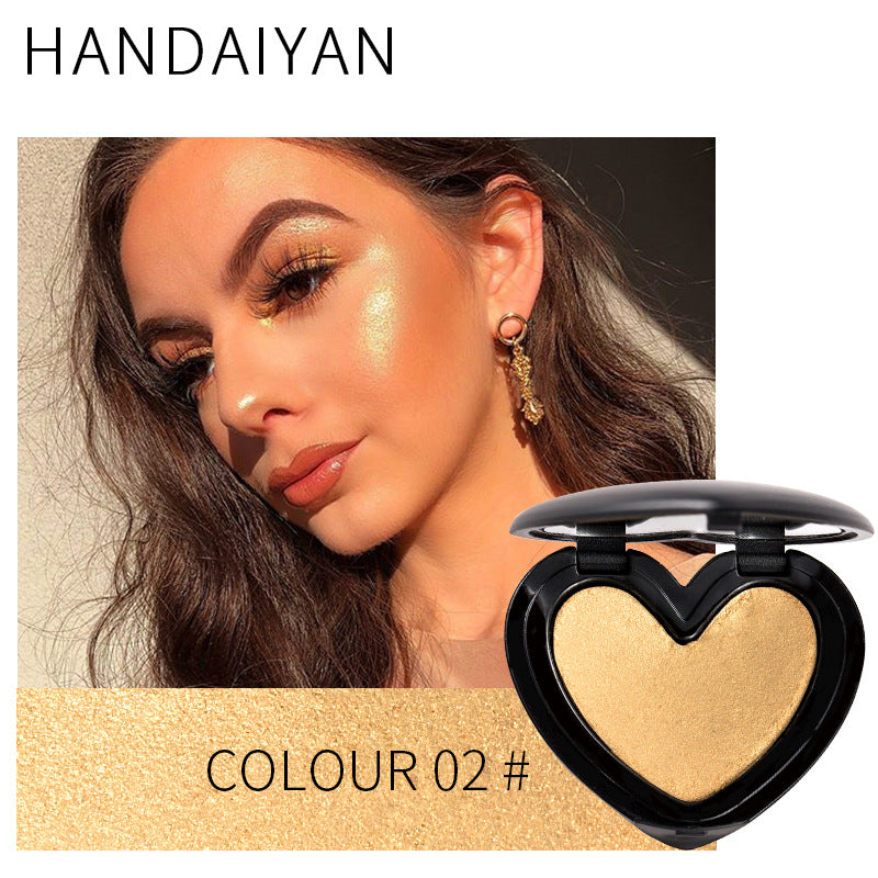 HANDAIYAN Three-Dimensional Repair And Makeup Love Highlighting Powder And Eye Shadow Dual Use - Korvel