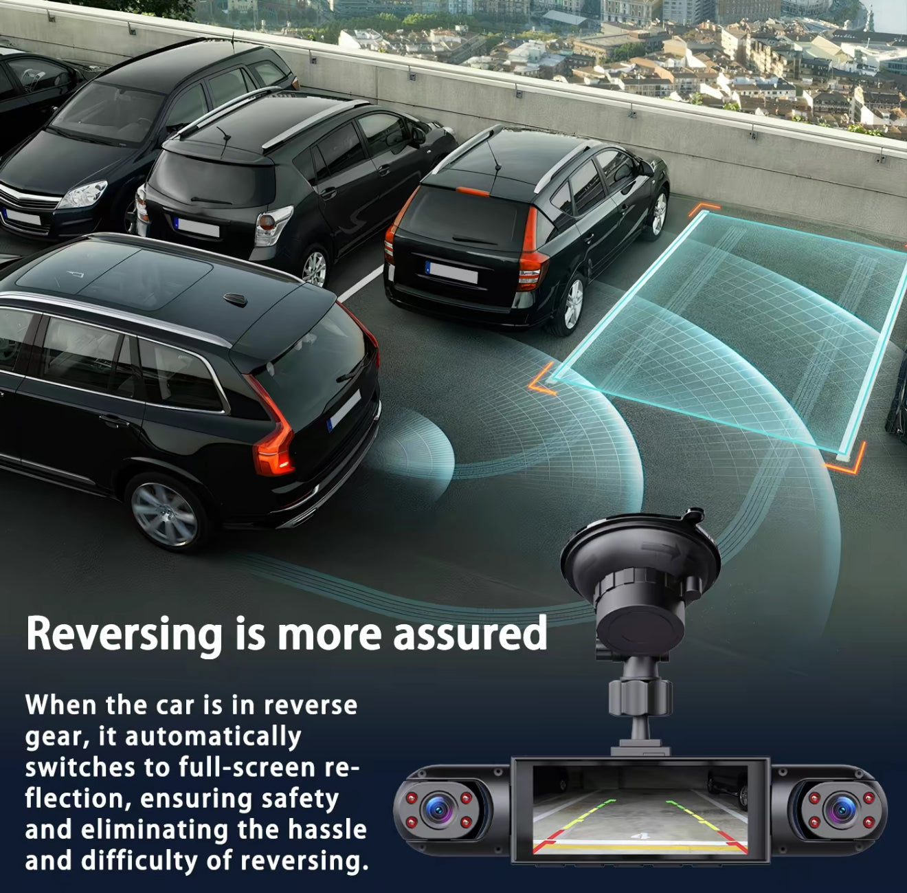 FullScope 4-Way Dash Cam for Comprehensive Vehicle Monitoring