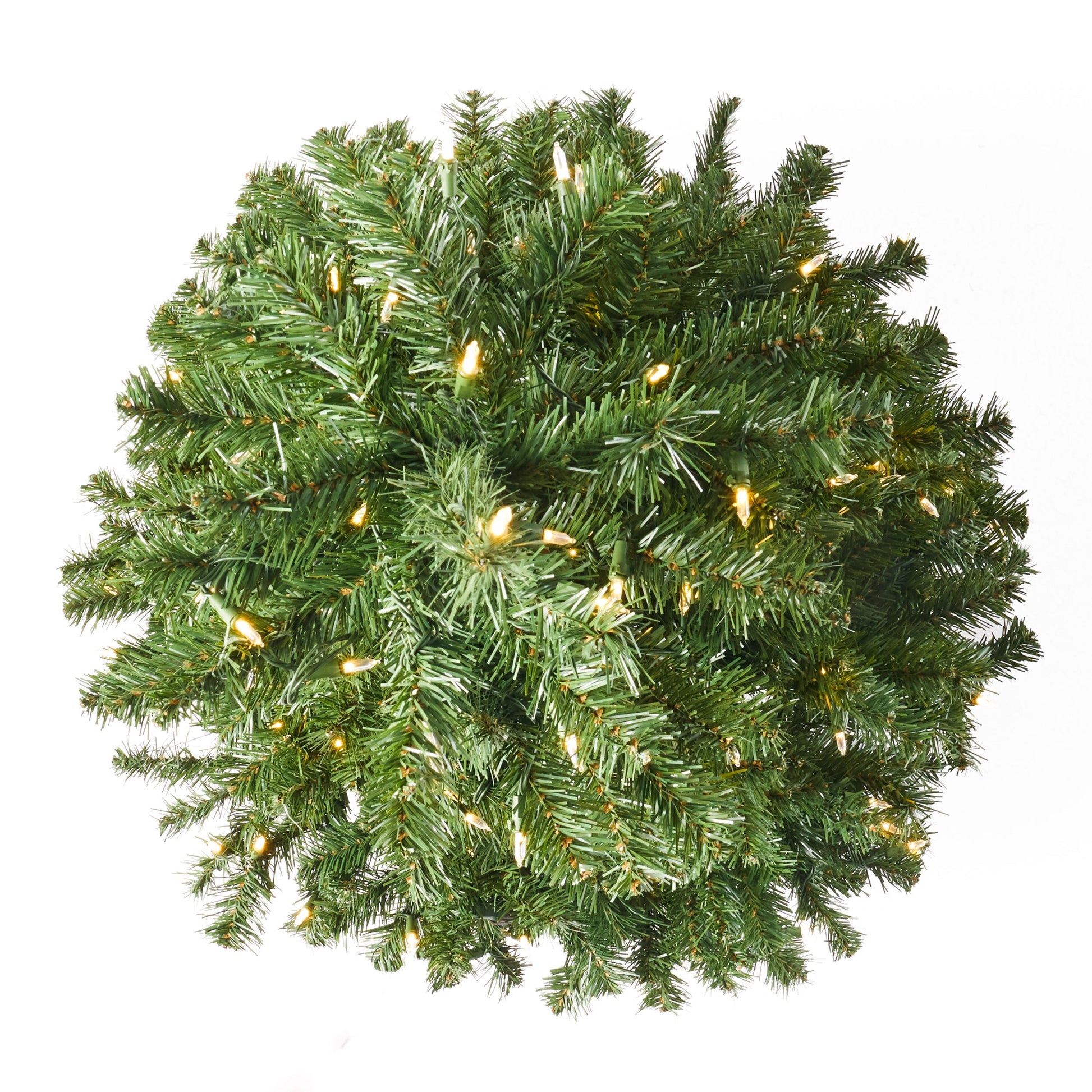 4.5' Hinged Tree with 200 Clear Lights-UL,Dia:32 - Korvel