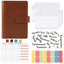 Carnet de budget à anneaux A6 - Cuir PU Macaron