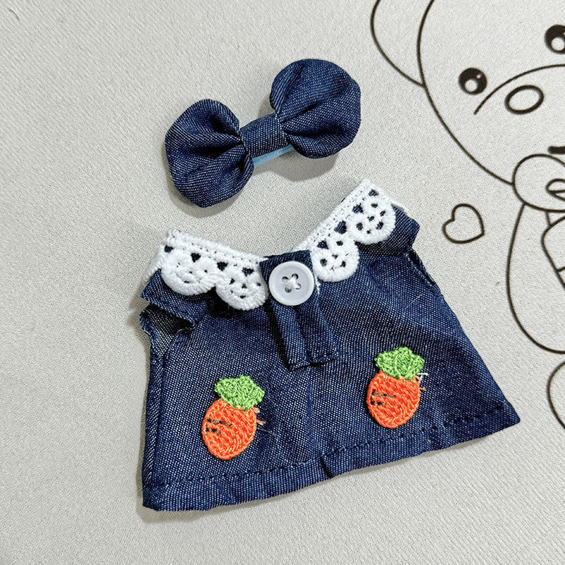 Clothing] Labubu Clothes with PVC Face Pendant, Labubu Sitting Party Series Doll Clothing - Korvel
