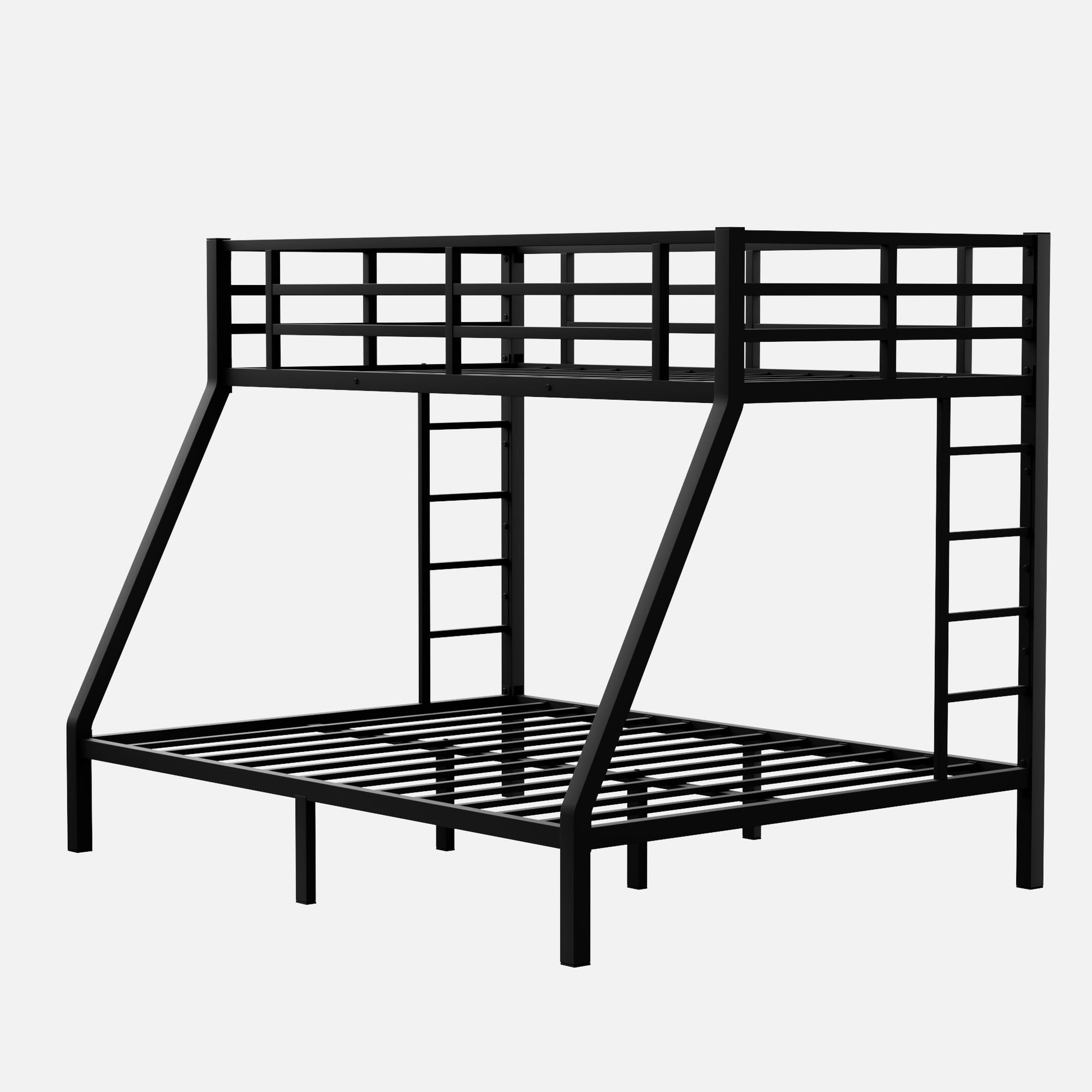 Metal Twin XL over Queen Bunk Bed for Teens and Adults,Space-Saving/Noise Reduced/No Box Spring Needed - Korvel