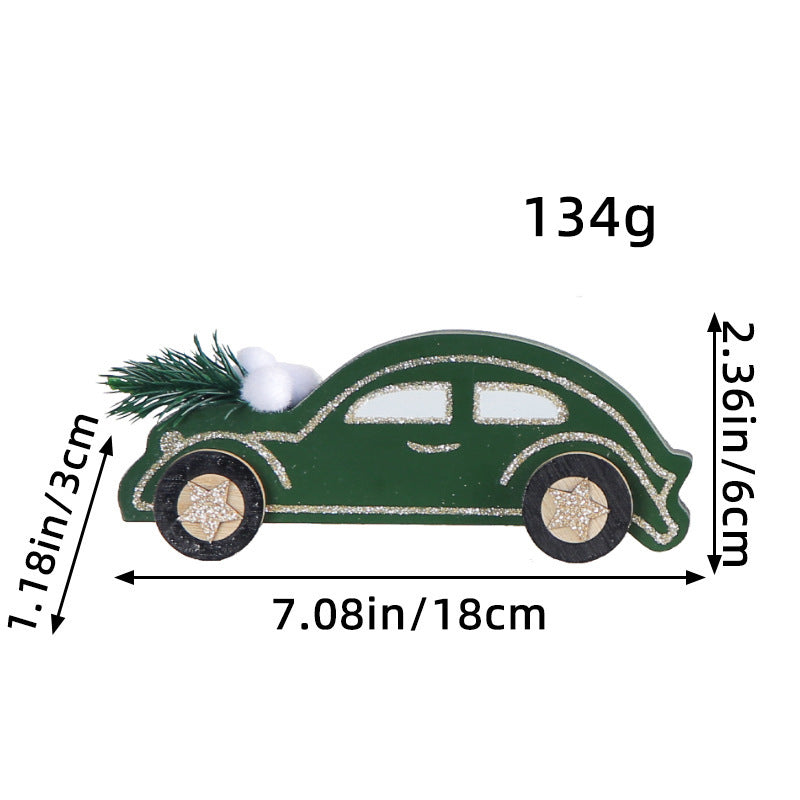 Fashionable Dark Green Car Ornament for Christmas