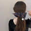 Scrunchy de Pelo Elástico a Cuadros en Contraste