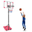 Portable Basketball Goal System with Stable Base and Wheels use for Indoor Outdoor teenagers youth - Korvel