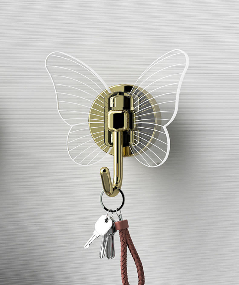 Three-Dimensional Butterfly Hook for Foyer and Keys