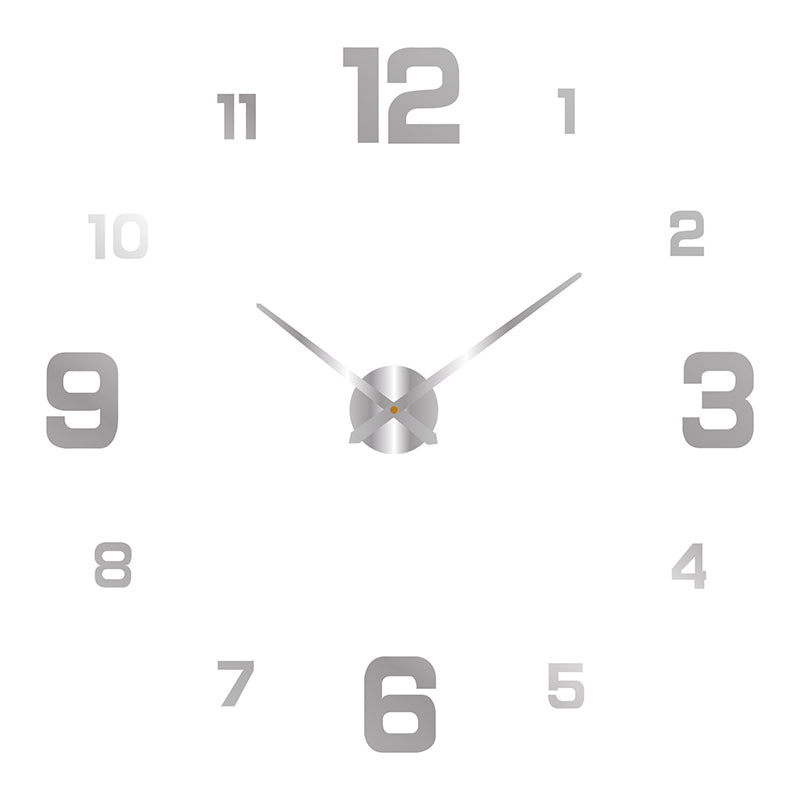 DIY Frameless Creative Wall Clock Wall Decal: A Silent and Stylish Addition for Home Decor, Ideal for Living Rooms and Offices - Korvel