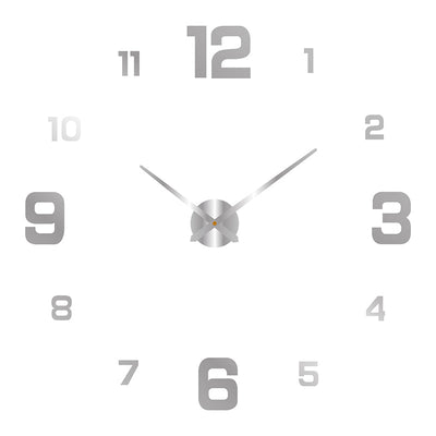 DIY Frameless Creative Wall Clock Wall Decal: A Silent and Stylish Addition for Home Decor, Ideal for Living Rooms and Offices - Korvel