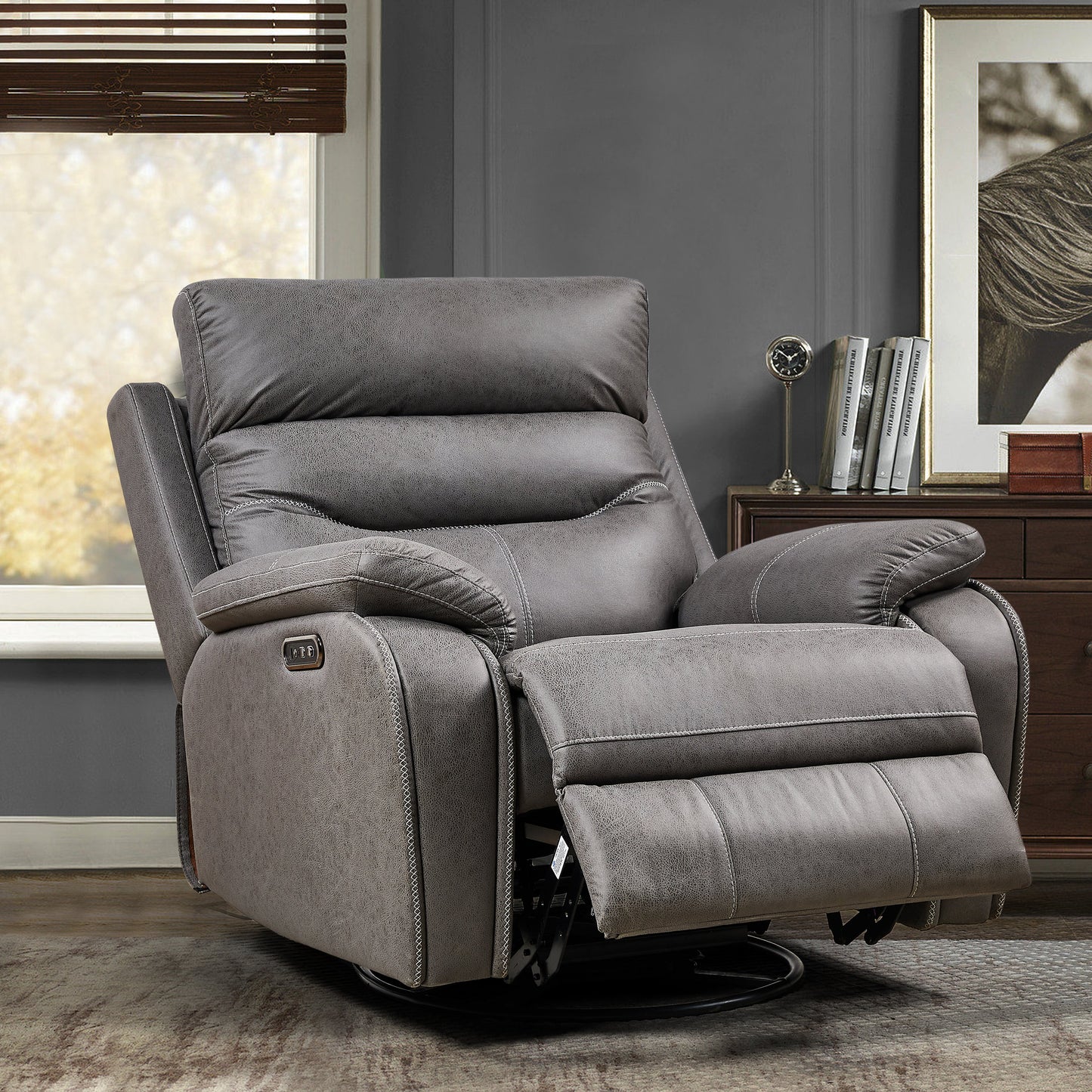 Sillón Reclinable Giratorio Rocking Dual OKIN de Liyasi