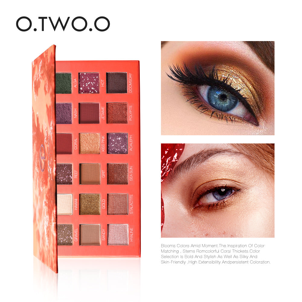 Beauty 18 Color Eye Shadow Plate Pearl Glitter Powder High Gloss Matte Multi Color Eye Shadow Plate Color Makeup - Korvel