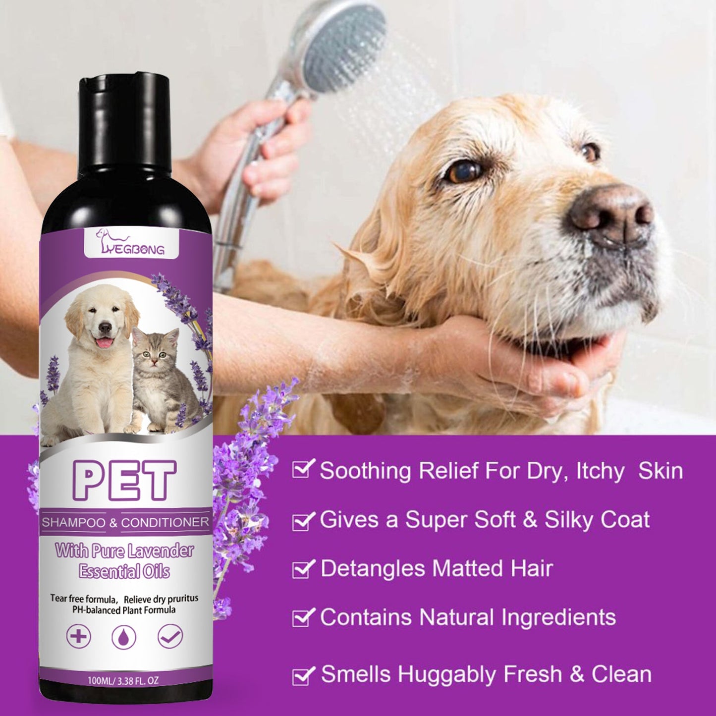 Premium Pet Shampoo for Smooth, Healthy Fur