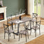 7 Pieces Dining Set 7-Piece Kitchen Table Set Perfect for Kitchen Breakfast Nook - Korvel