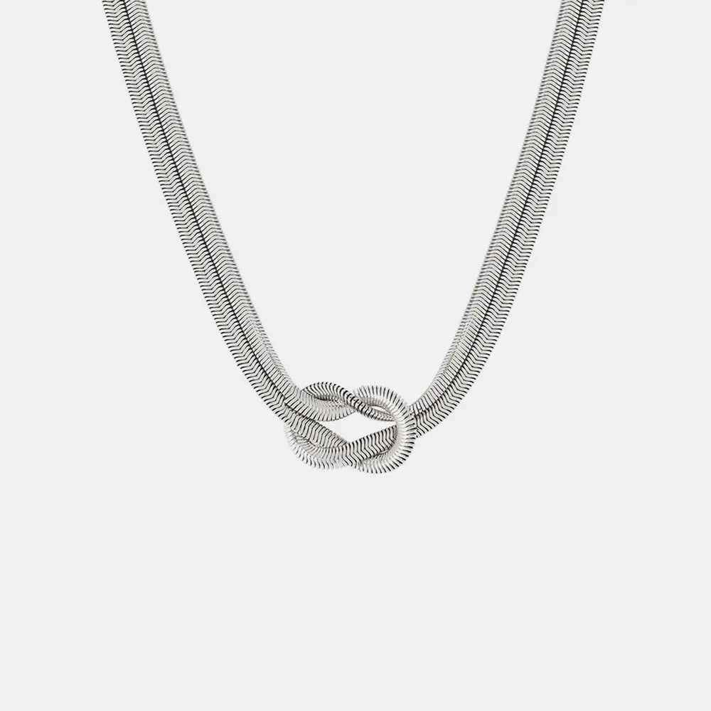 Titanium Steel Knot Necklace - Korvel