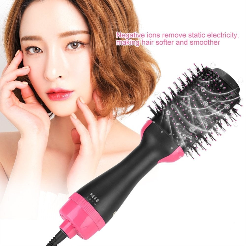 Multifunctional 2 in 1 Hair Dryer Volumizer Rotating Hot Hair Brush - Korvel